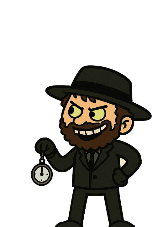 Villain with watch
